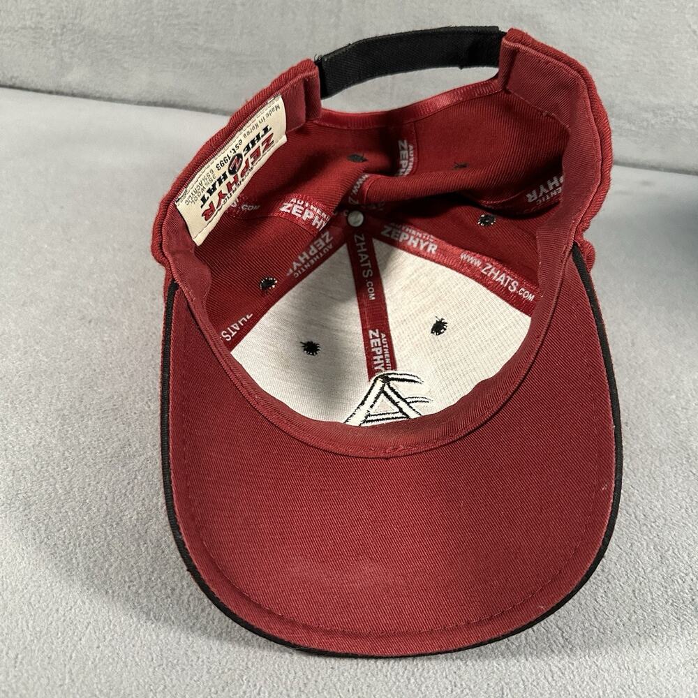 Zephyr Arkansas Razorbacks Red Adjustable Strapback Hat NCAA Cap - Picture 8 of 9