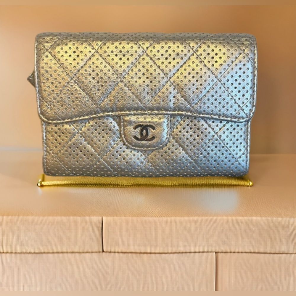 AUTHENTIC CHANEL WALLET- Silver