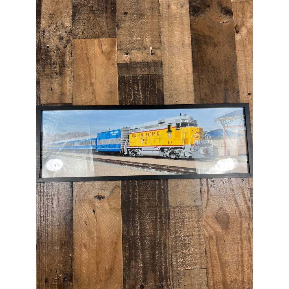 Union Pacific 844 Locomotive Nevada Southern Railway Framed Panoramic TrainPhoto