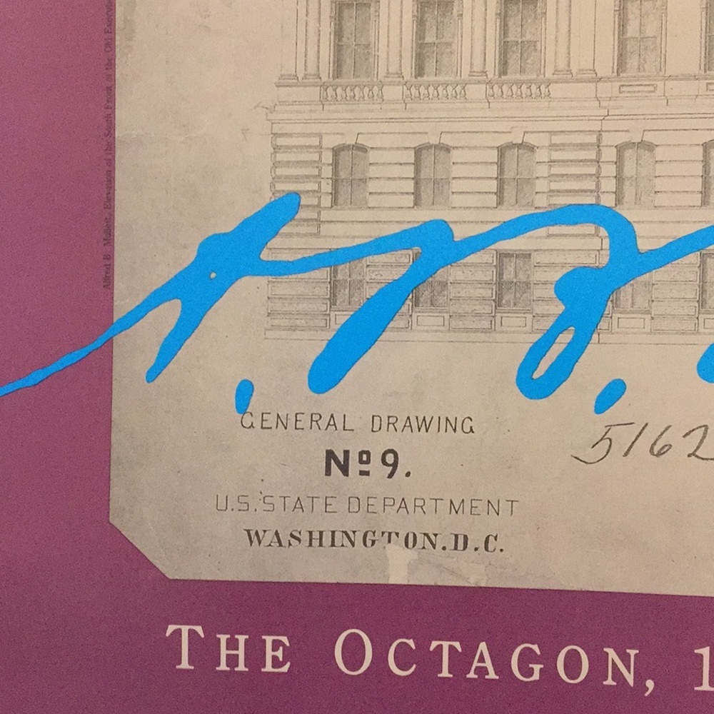 Vintage 80s NWOT Old Executive Office Building 1871 poster​ - Picture 2 of 12