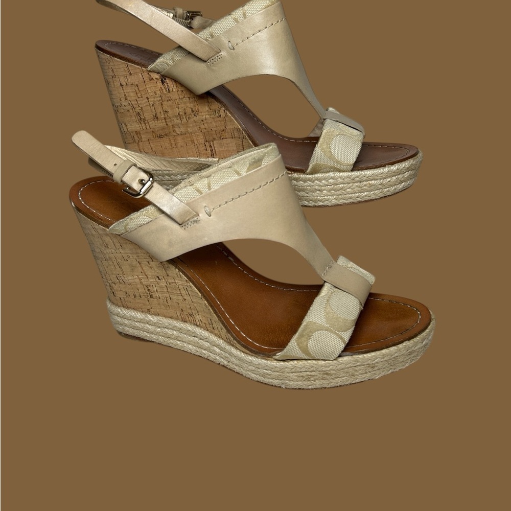 Coach Mendez Sandals Sz 9.5 - Picture 4 of 6
