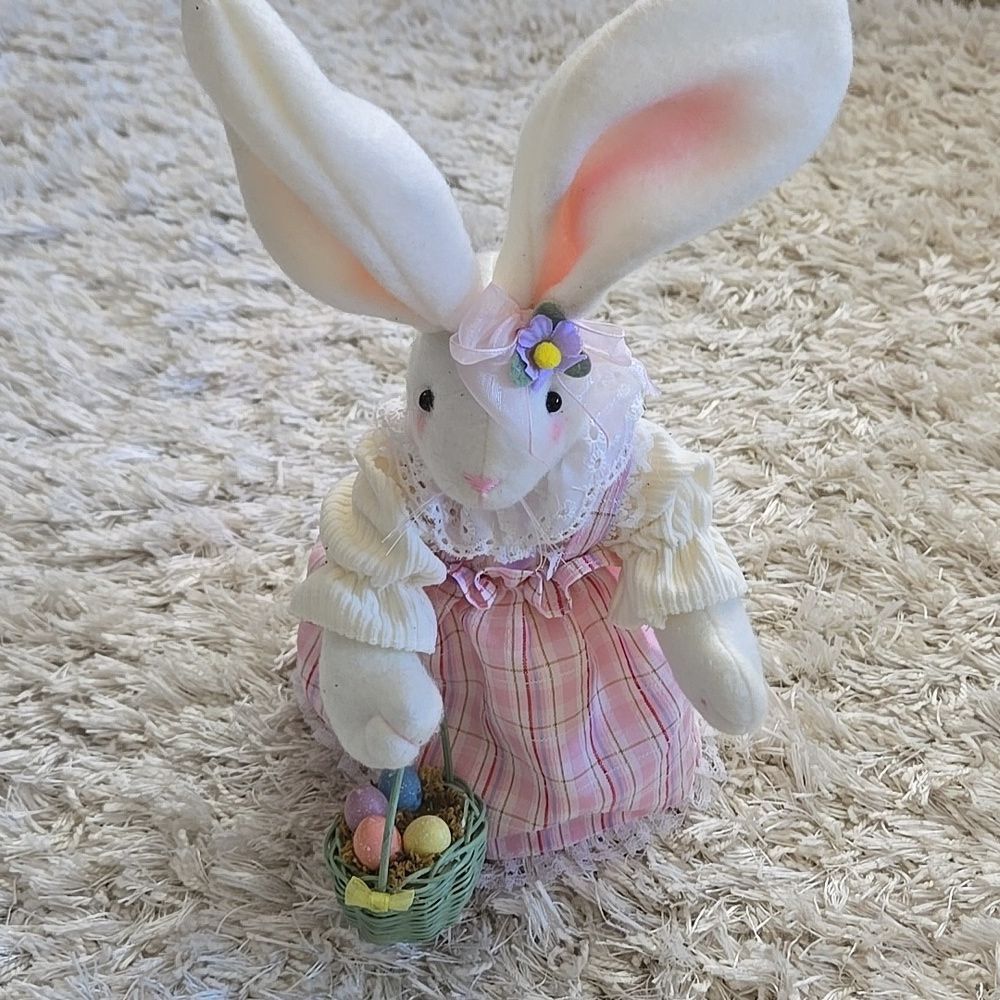 Spring Decor Avon Dolled Up Bunny Easter Home Girl Dress