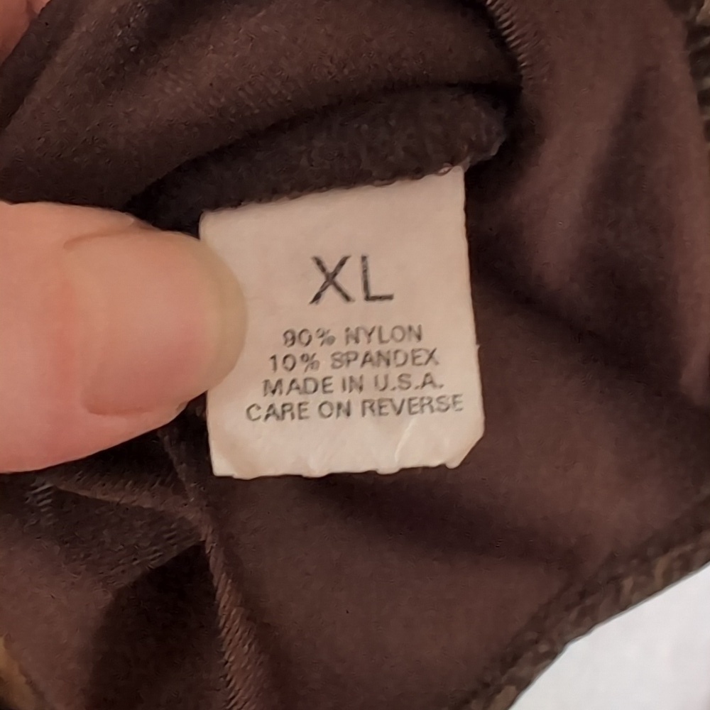 Briggs New York Brown Patterned Short Sleeve Blouse Size Extra Large - Picture 4 of 5