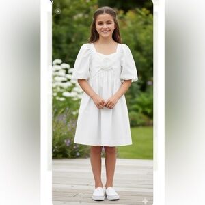 Zara Elegant White Kids Dress