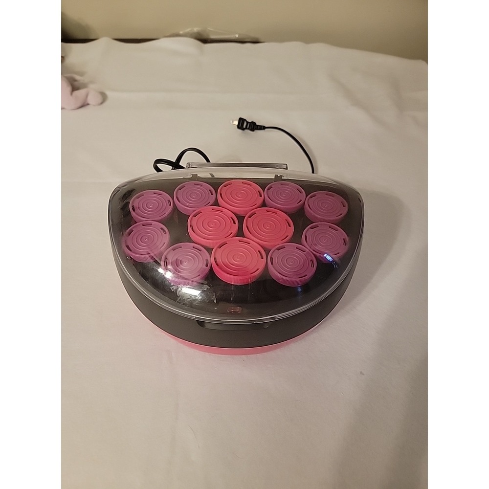Remington Ionic Hot Rollers Velvet Hair Setter Curlers‎ H-5600 3 Sizes Pageant