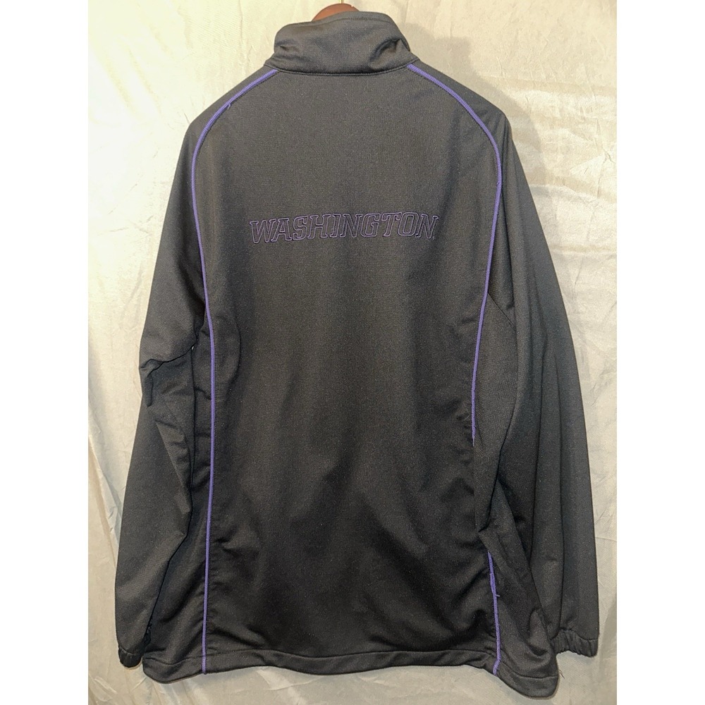 Vintage Nike University of Washington Huskies Track Jacket Mens Sz Large black - Picture 2 of 8