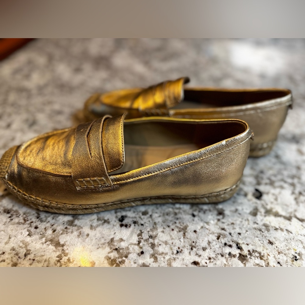 Sam Edelman Metallic Gold Flats - Picture 3 of 9