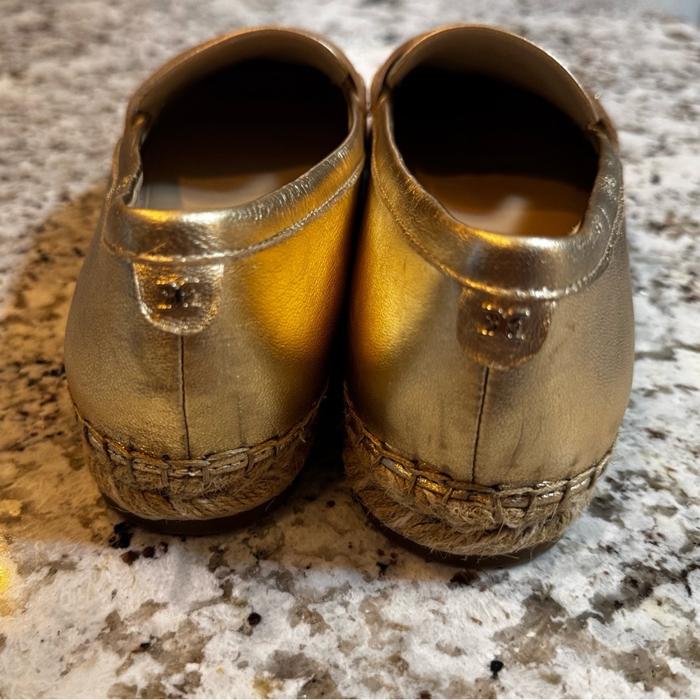 Sam Edelman Metallic Gold Flats - Picture 4 of 9