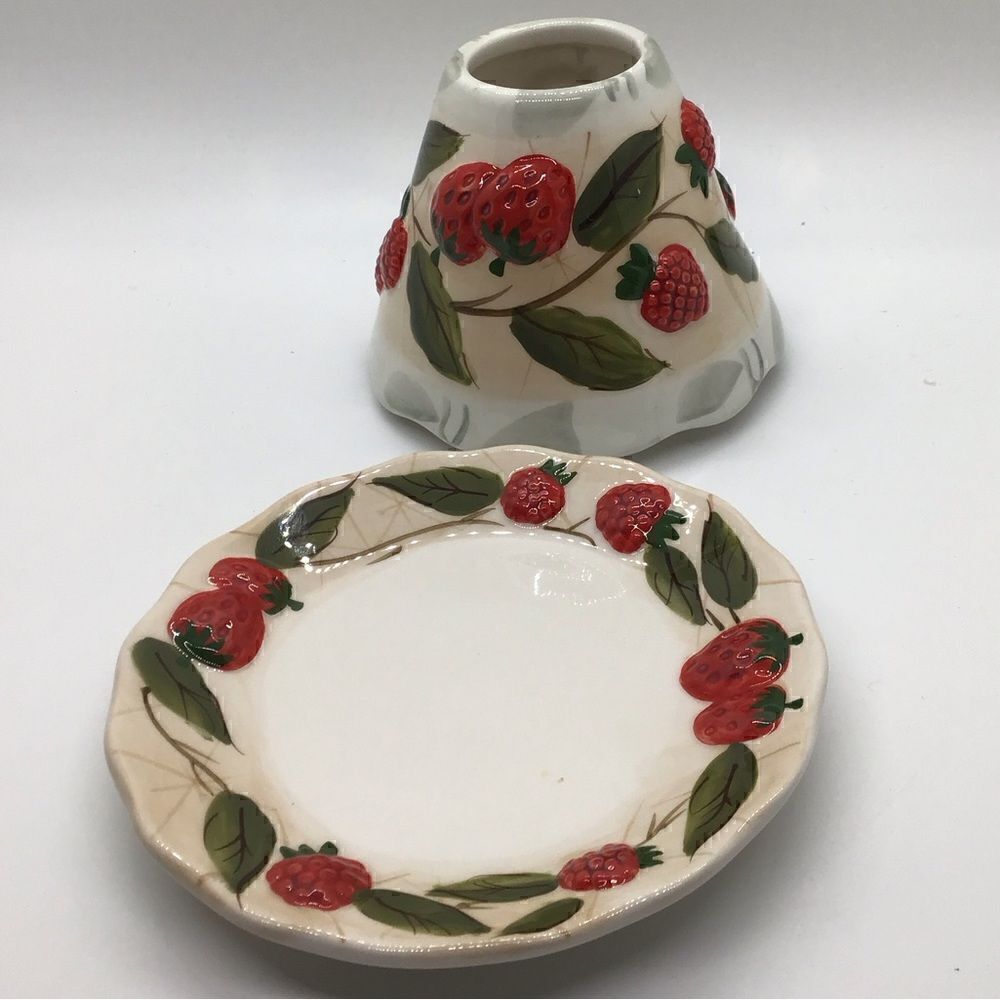 Yankee Candle Small Jar Candle Strawberry Tray and Shade