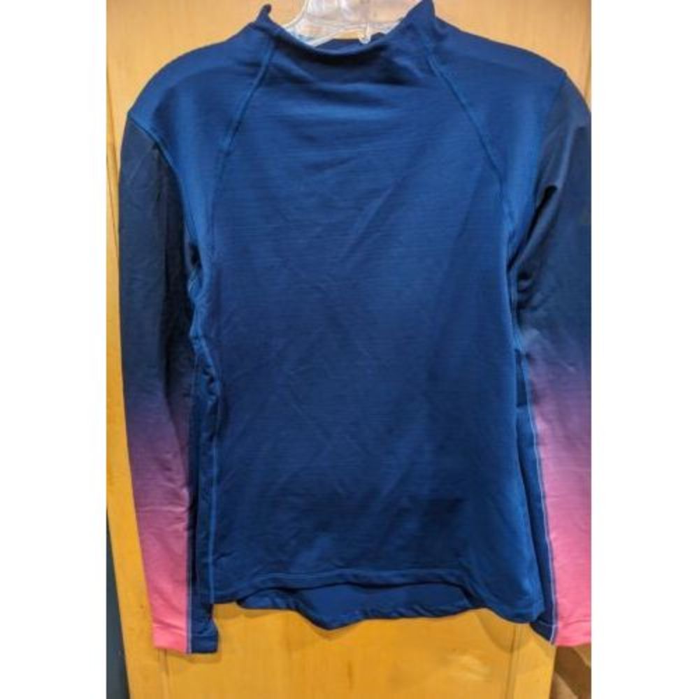 Nike Pro Hyperwarm Womens Large Navy Blue  Long‎ Sleeve Thermal Turtleneck