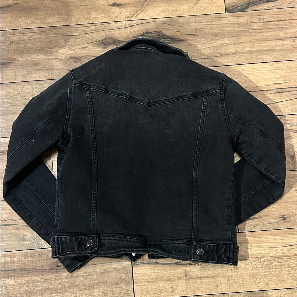 Zara Charcoal Denim Jacket - Picture 3 of 3