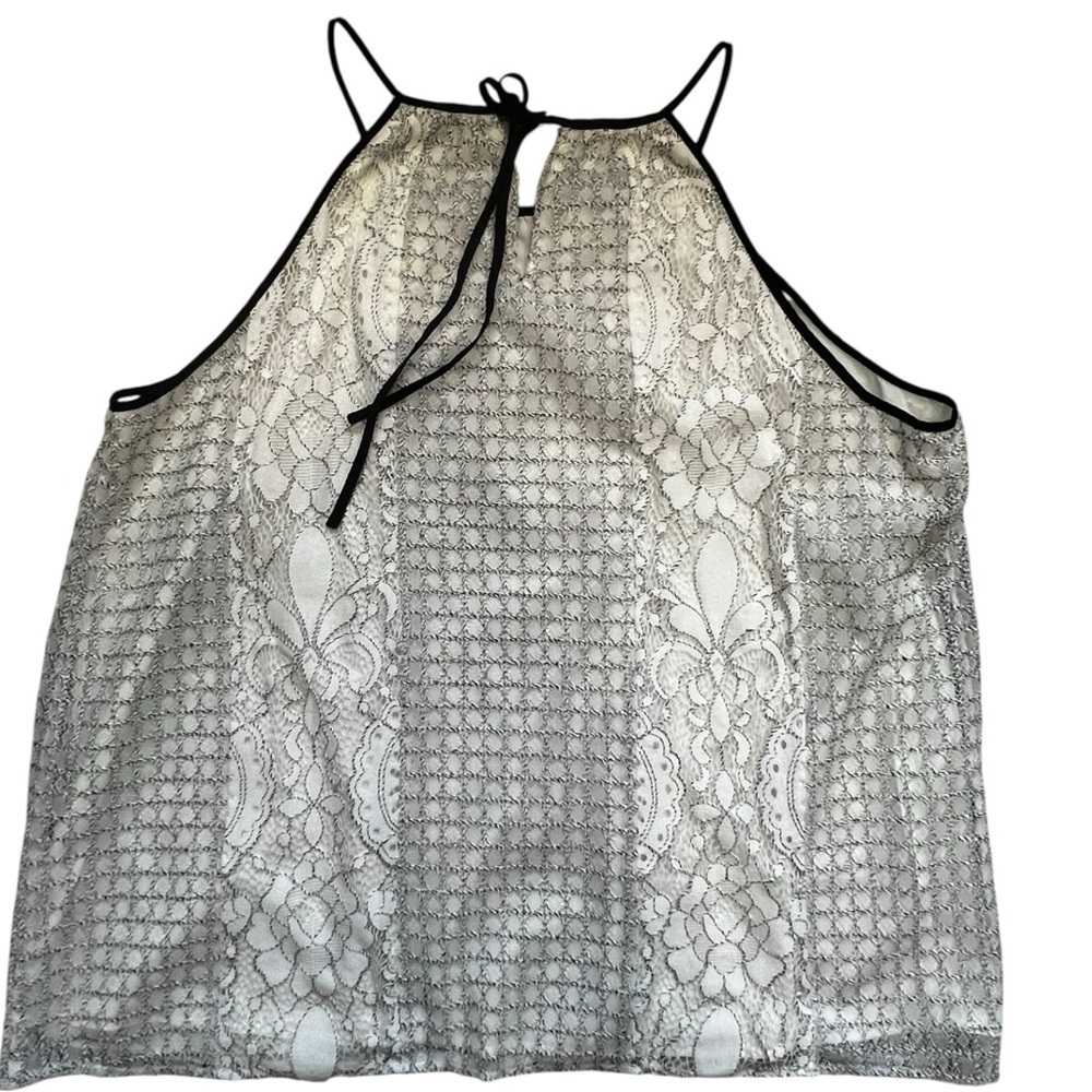 LOFT White Lace Tank NWOT L - Picture 7 of 9
