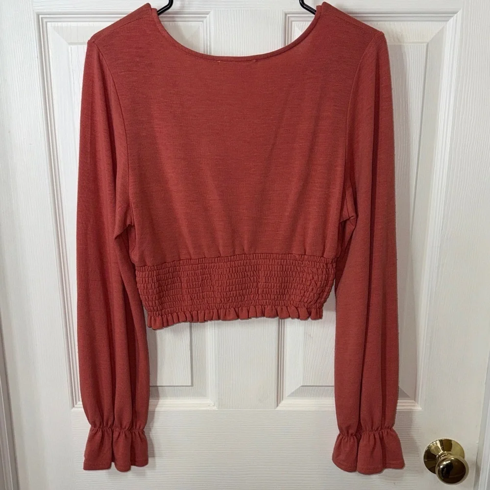 Altar’d State Cropped Long Sleeve Blouse - Picture 7 of 9