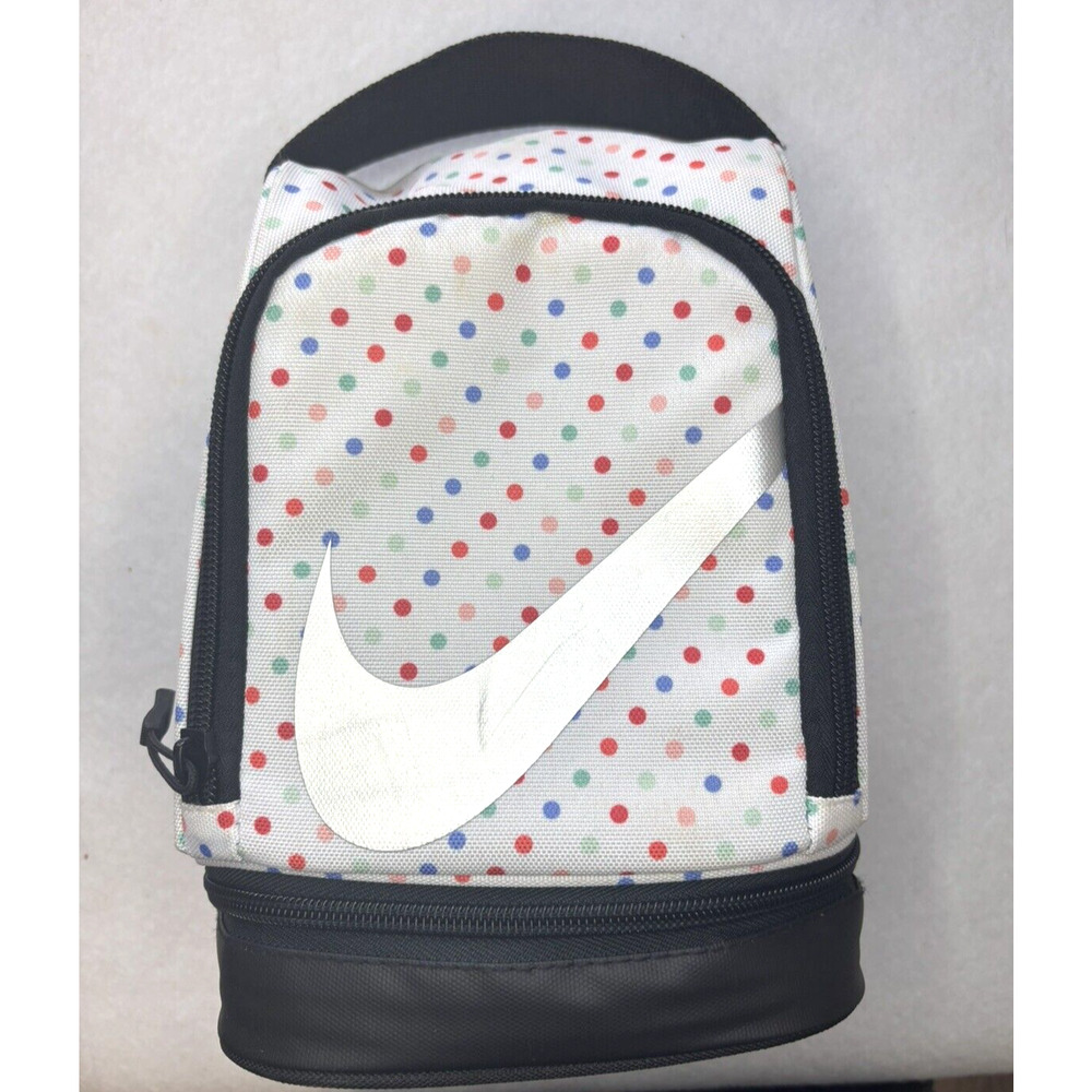Nike Softside Lunchbox Fuel Pack 2.0‎ White Polka Dot Insulated Compact Size