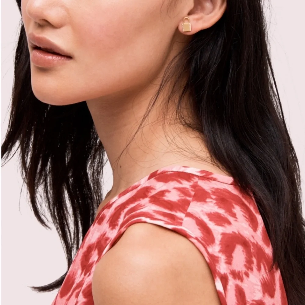 KATE SPADE • Lock And Spade Earrings - Picture 4 of 5