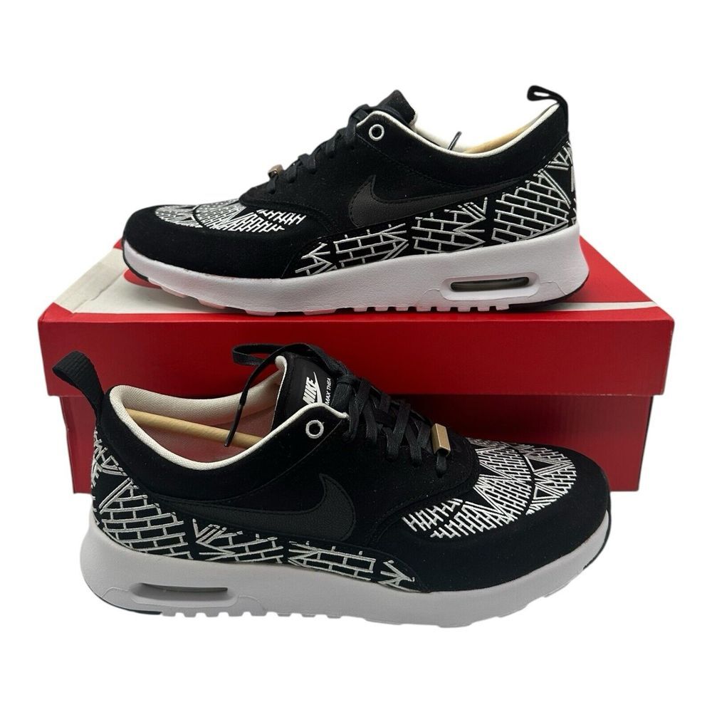 Nike‎ Air Max Thea LOTC QS New York City Shoes Womens 7 Black White 847072-001