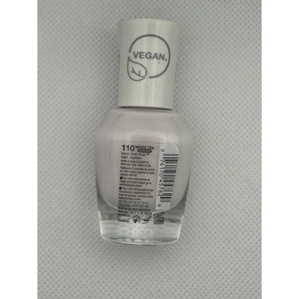 Sally Hansen Good, Kind, Pure Vegan Nail Colour, White Tea, 0.33 Fl Oz - Picture 3 of 3