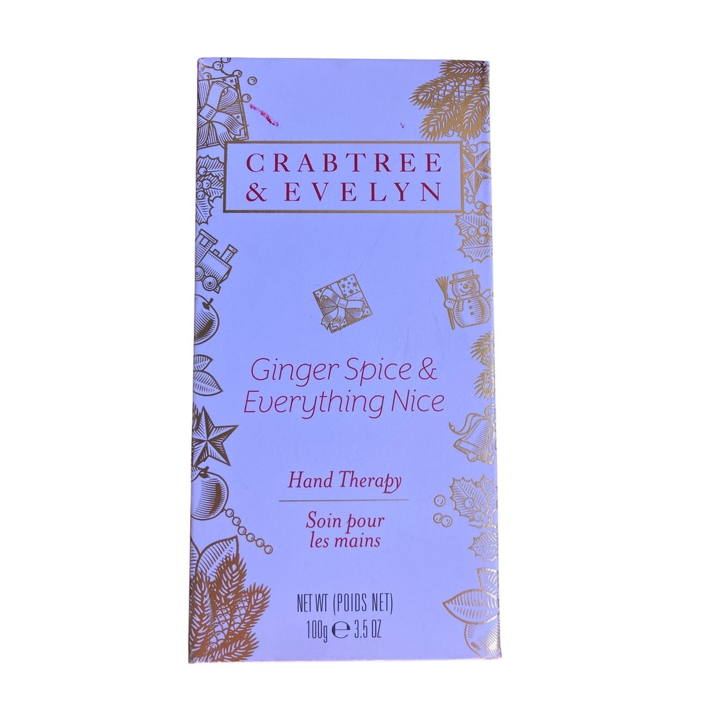 Crabtree & Evelyn Ginger Spice Hand Therapy Cream 3.5 oz New‎ in Box