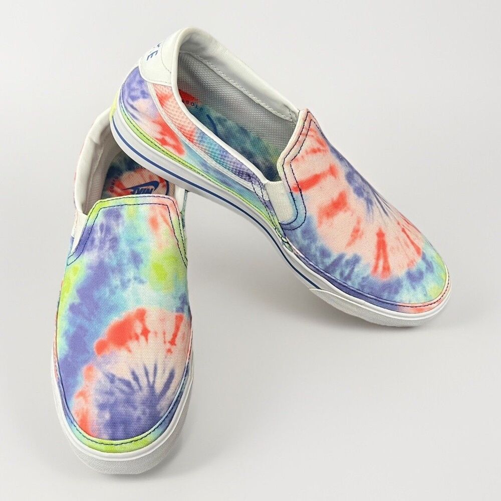 Nike Court Legacy Slip on Multi color Tie Dye Women's size 9 CZ1752-900 New