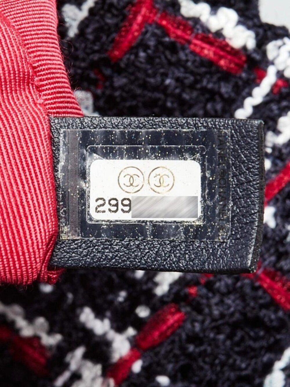 Chanel Navy Blue/Red Tweed Chanel 19 Large Flap Bag - Picture 8 of 11