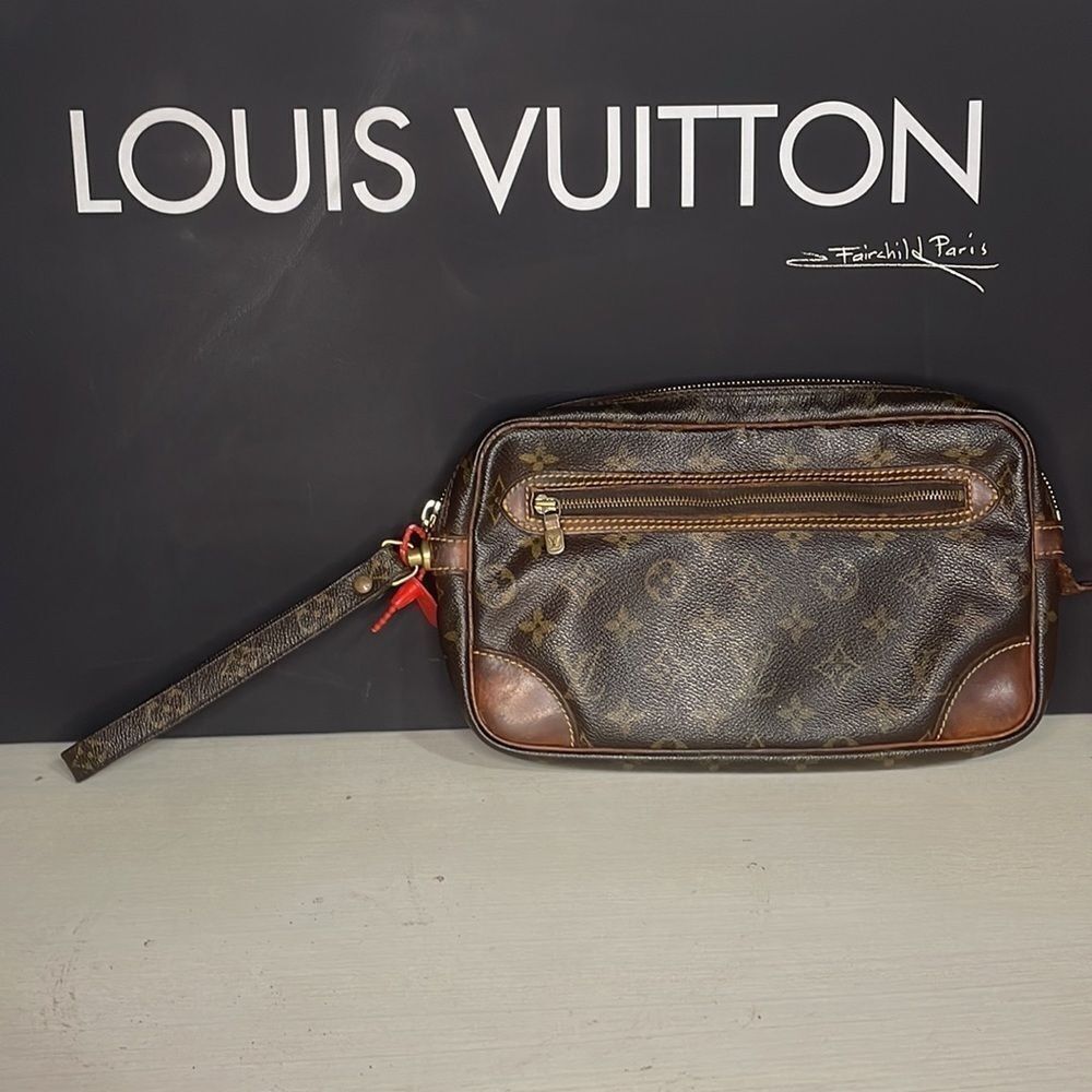 Louis Vuitton Wristlet Monogram Canvas Marly Dragonne GM Clutch LV0 Monogram LV - Picture 2 of 16