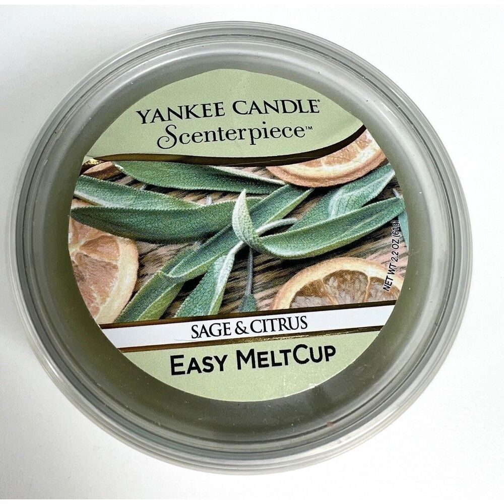 Yankee Candle Scenterpiece Easy Meltcup Sage & Citrus 2.2 oz