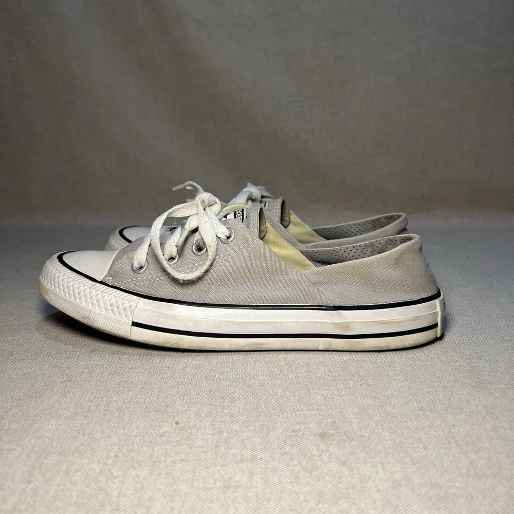 Converse Chuck Taylor All Star Shoreline Slip On Wolf Gray/White Women's Size 7 - Picture 4 of 7