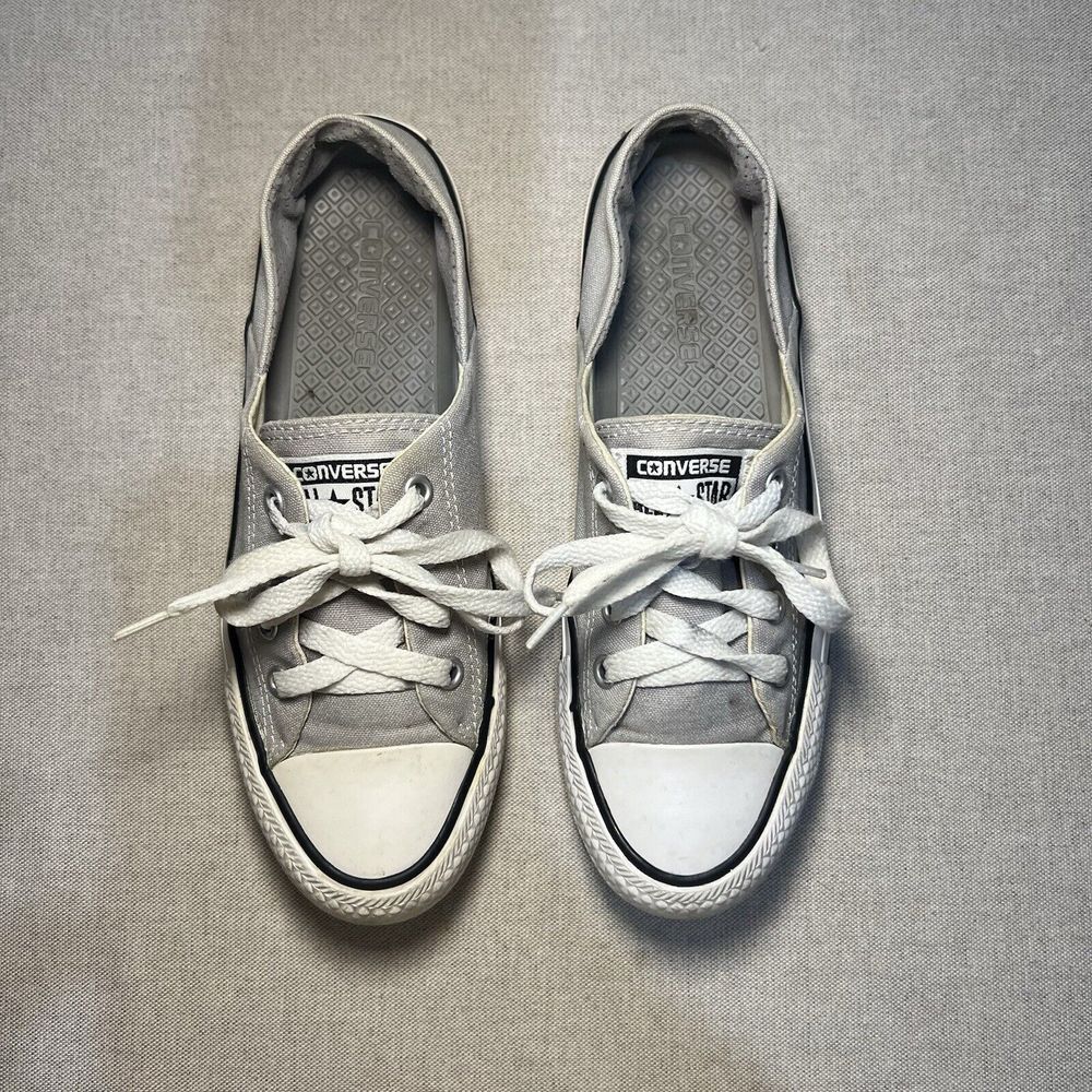 Converse Chuck Taylor All Star Shoreline Slip On Wolf Gray/White Women's Size 7 - Picture 5 of 7