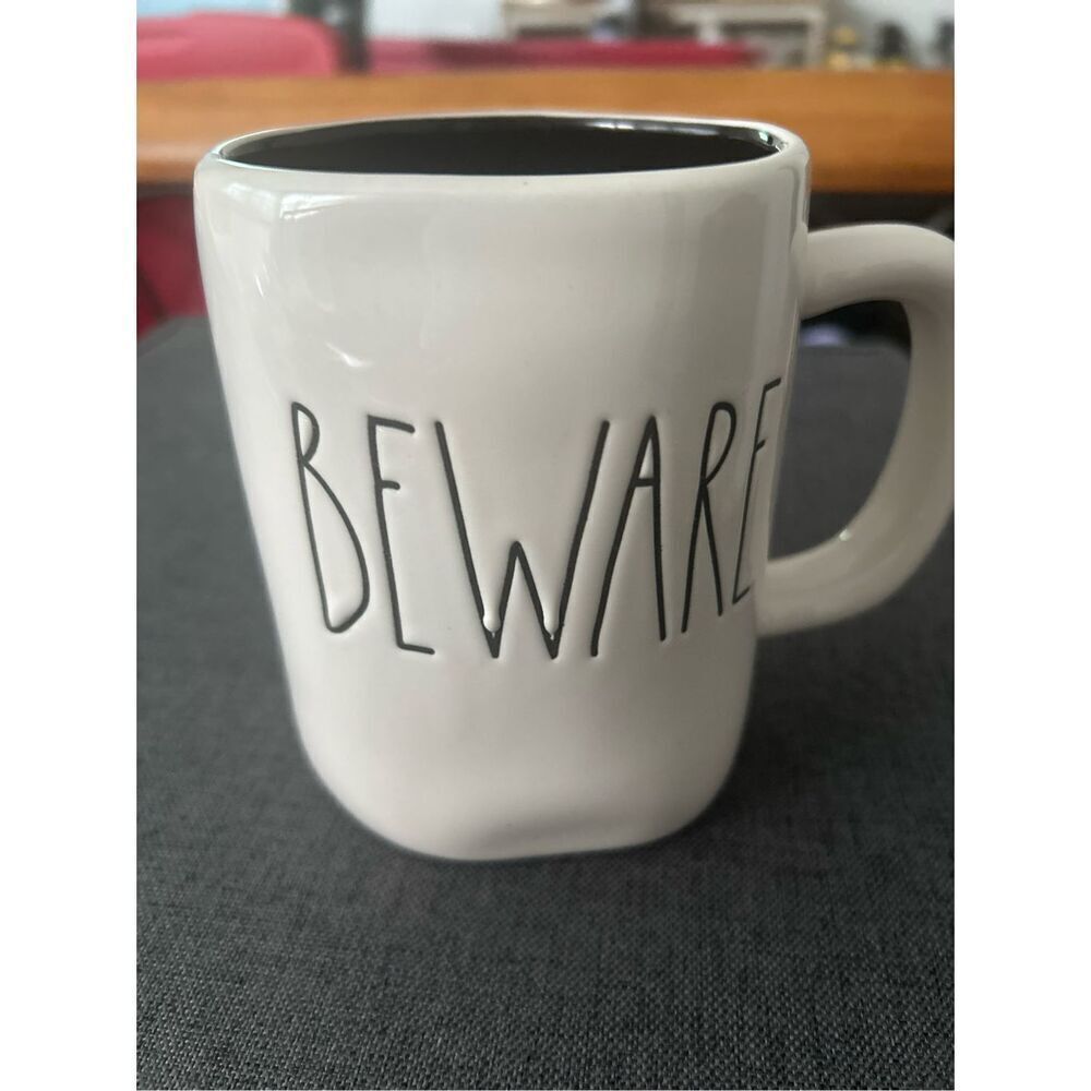Rae Dunn Beware Black Inside