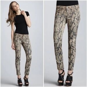 DL1961 Emma Snake Print Ankle Pants 25 EUC