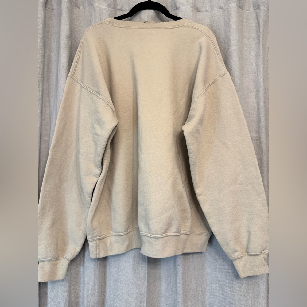 The Rolling Stones Beige Distressed Crew Sweatshirt - Sz M - Picture 3 of 6