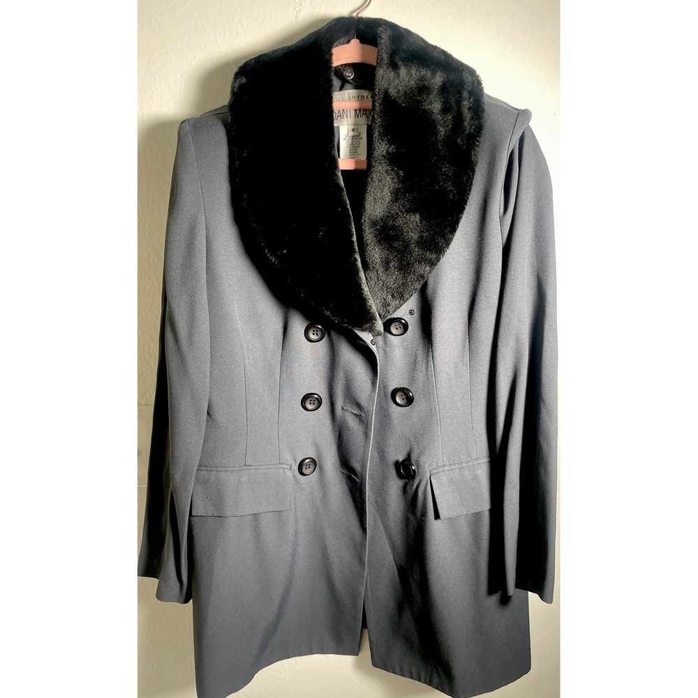 Vintage Lois Snyder Dani Max Long Silky Blazer Size 8 (0042)