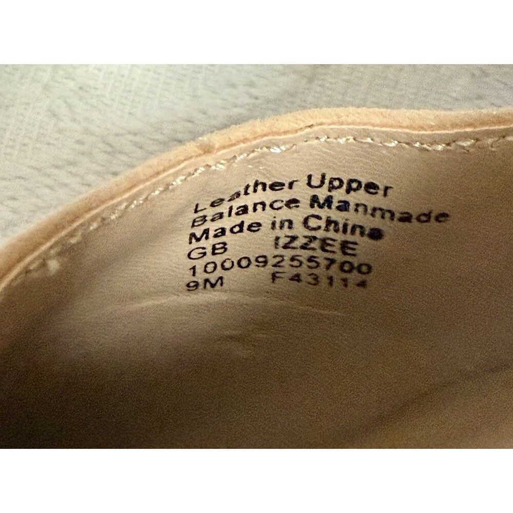 NWOT Giani Bernini Suede Block Heel Ankle Strap Pumps Nude Tan 9M - Picture 10 of 10