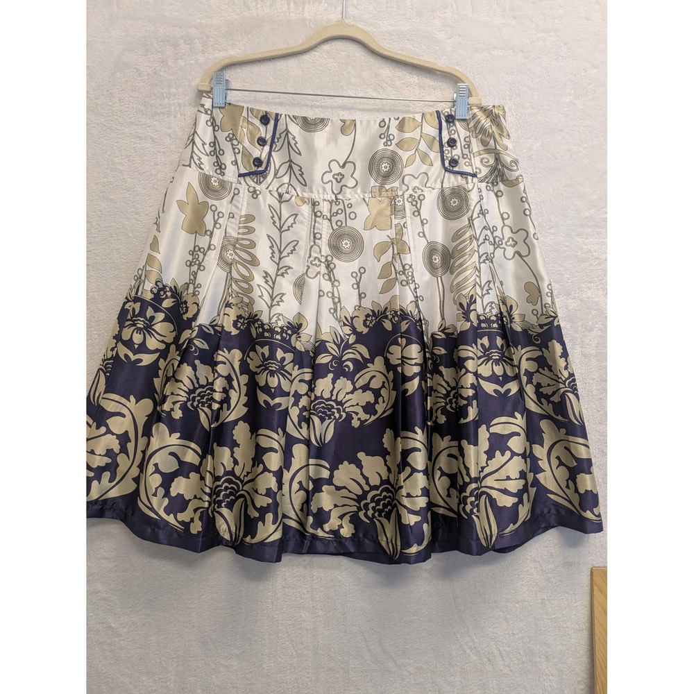 Floral Pattern Skirt Women's 1X Knee Length‎ A-Line Party Elegant