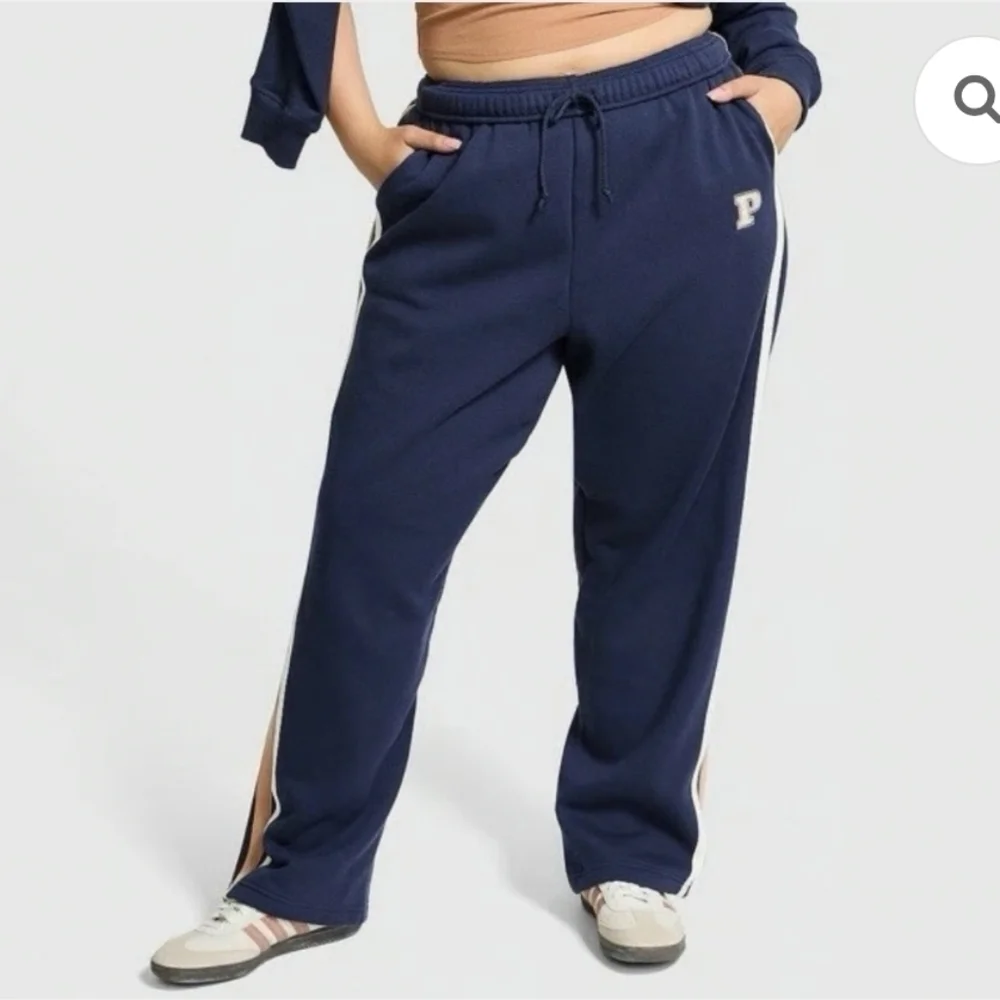 Pink VS XL Ivy Fleece Sweatpants - Picture 1 of 6
