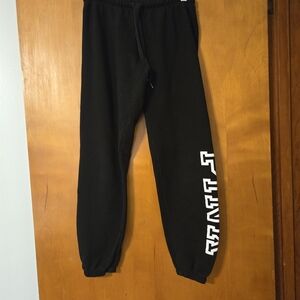 Victoria's Secret PINK Black Logo Sweatpants Size XS