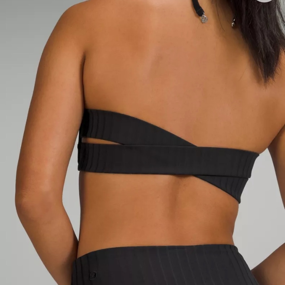 lululemon athletica High Waist Cross-Back Black Bikini Set 4 EUC - Picture 4 of 10