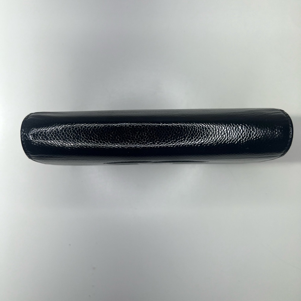 CHANEL | Black Patent Caviar Leather Wallet on Chain - Picture 4 of 13