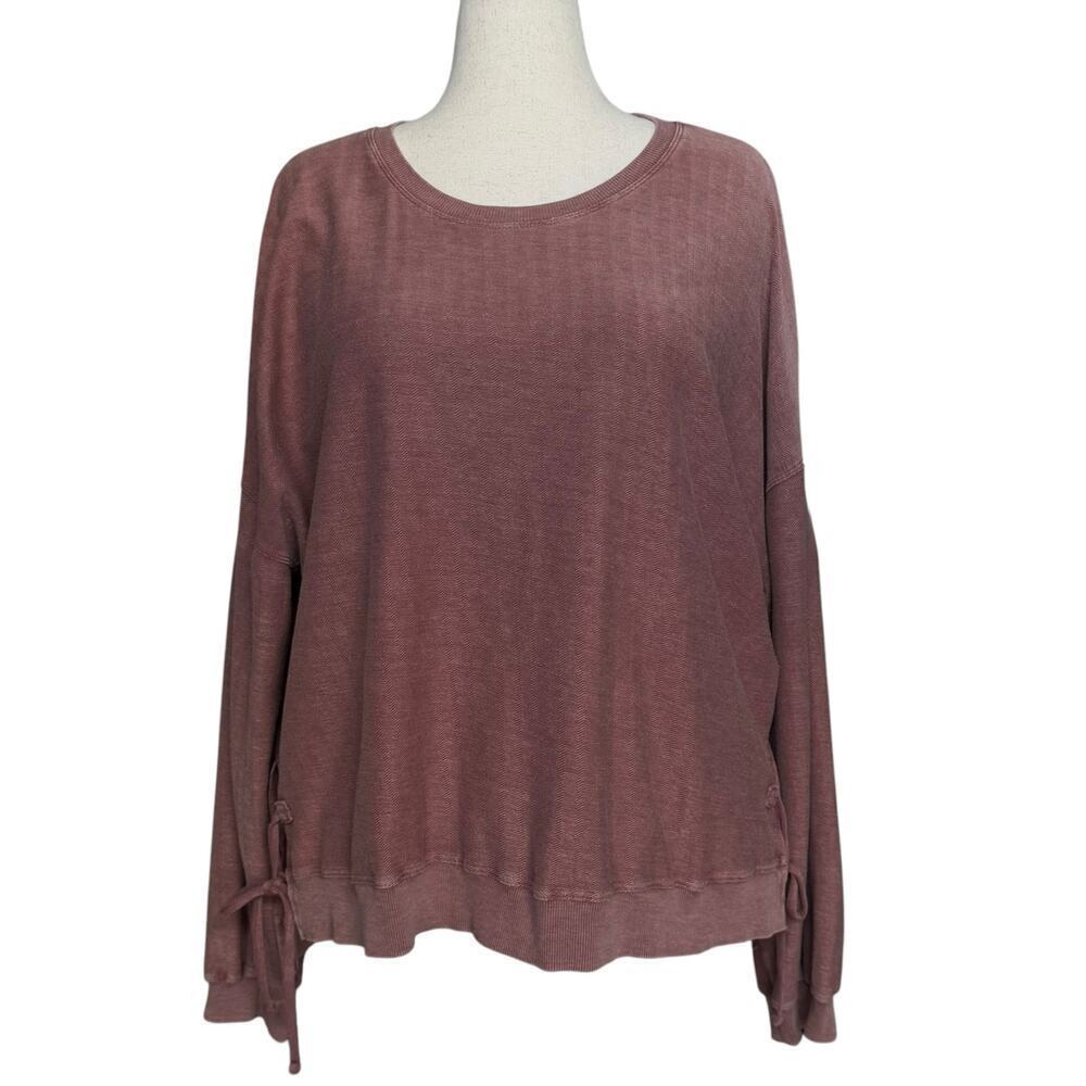 Women's Sonoma Goods For Life® Side Tie Sweatshirt | Color Rust | Women’s XXL