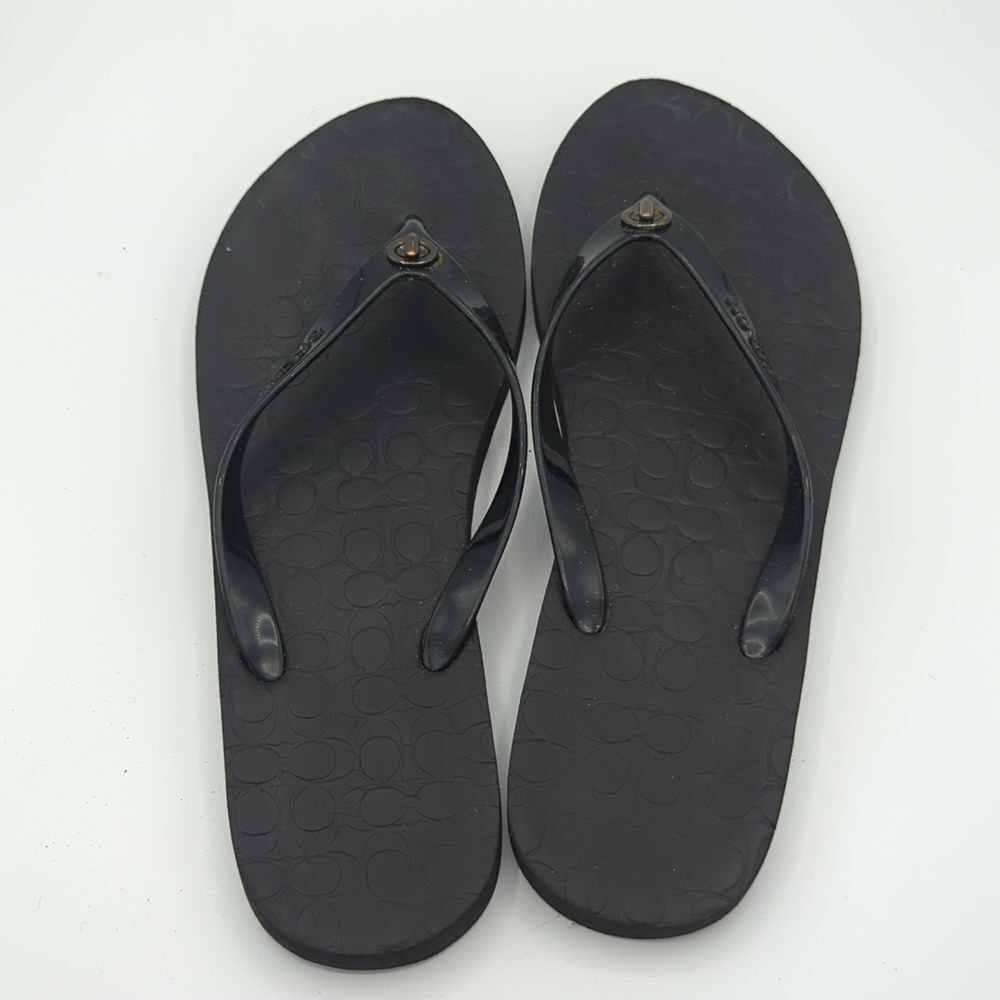 Coach Flip Flop Sandals. - Picture 3 of 5