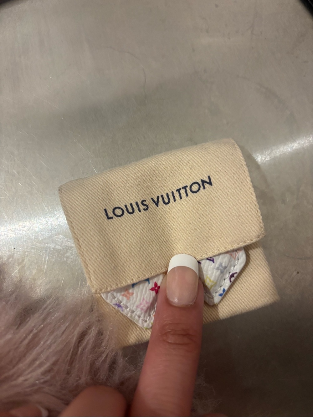 Louis Vuitton White Multicolor Logo Kids Hair Clips - Picture 3 of 3