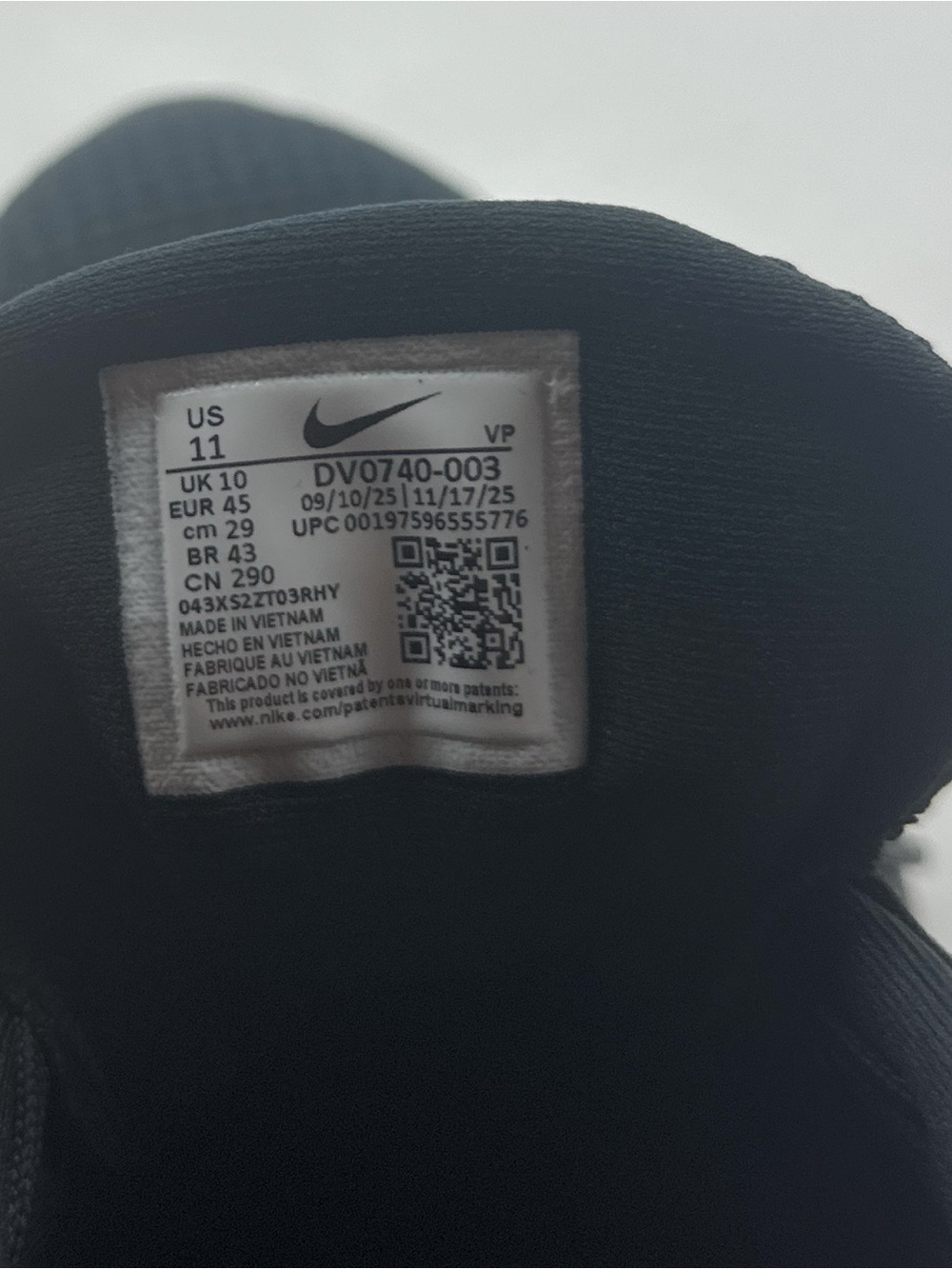 Nike Flex Experience RN 12 Mens Black Shoes Sneakers Running Athletic DV0740-003 - Picture 10 of 11