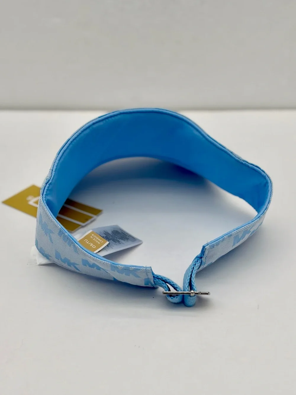 Michael Kors Pale Blue MK Monogram Visor - Picture 5 of 9