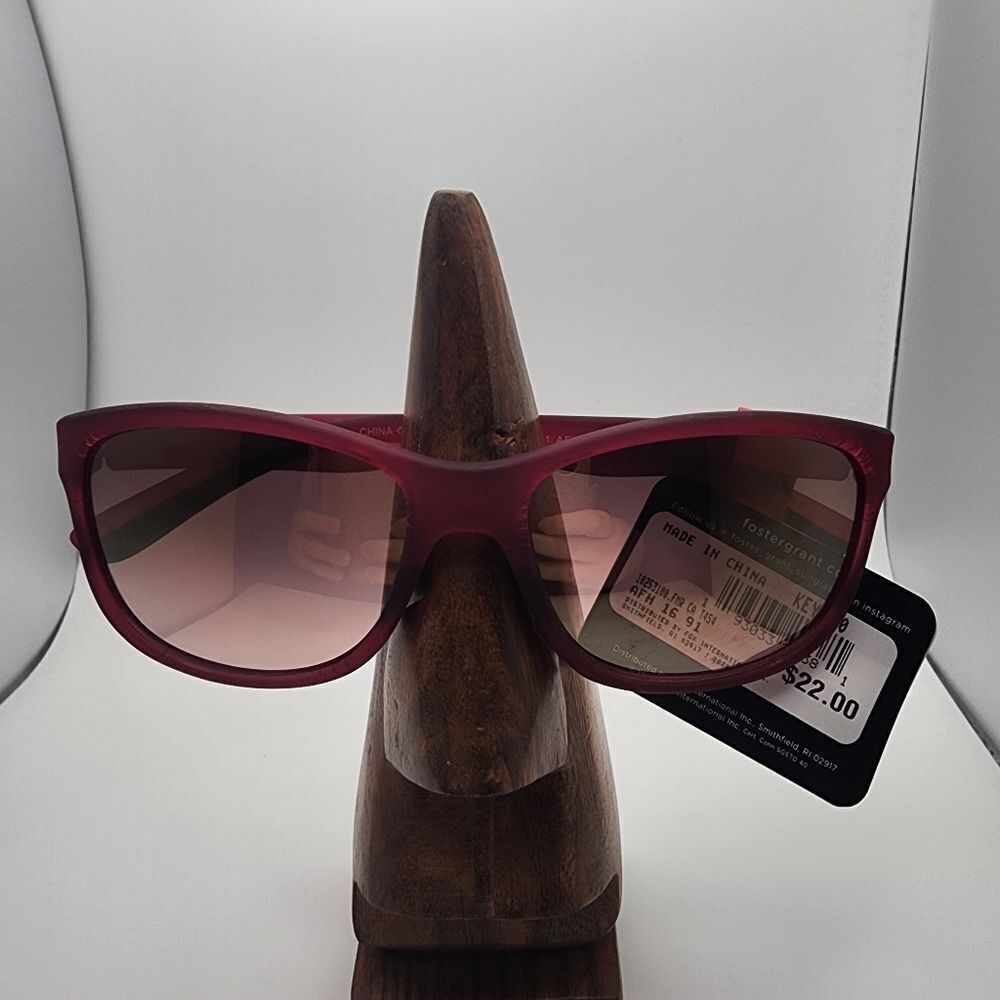 NWT Foster Grant Max Block Pink & Black Sunglasses