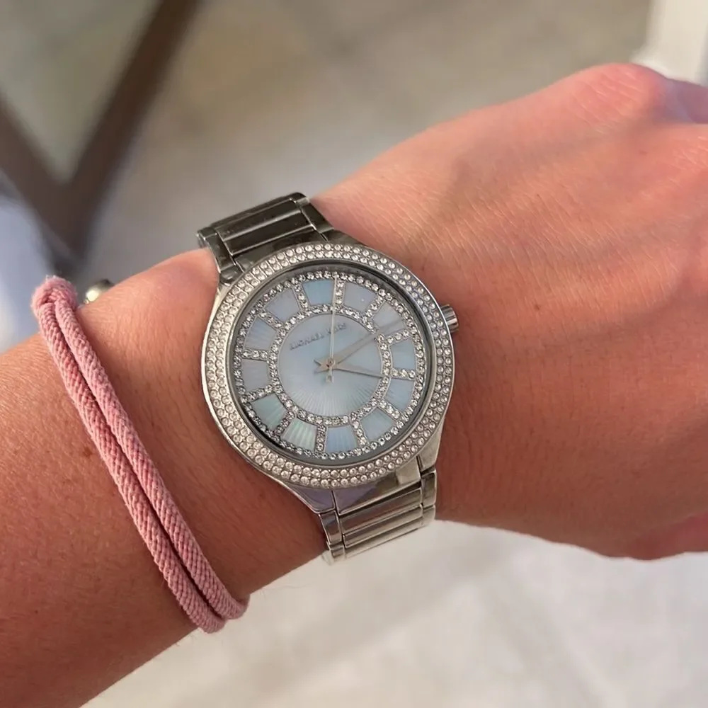 Michael Kors Stainless Steel Blue and Silver Watch - Picture 5 of 6