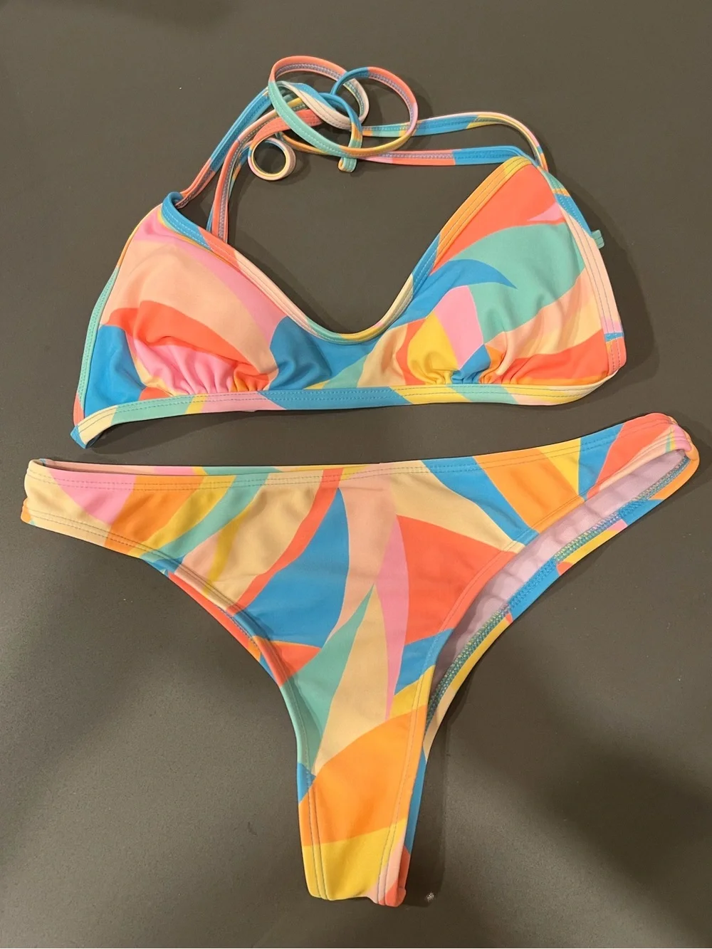 wild fable Multicolor Abstract Print Bikini Set - Picture 1 of 8