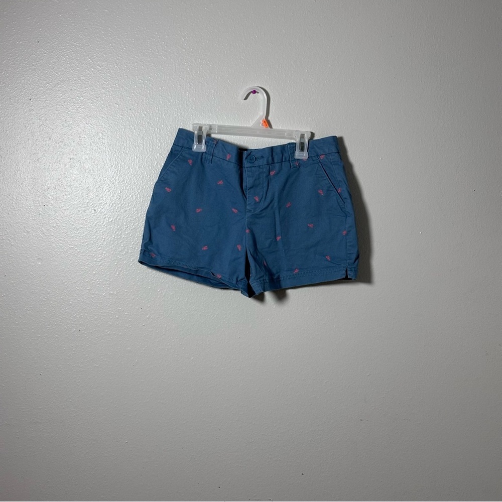 Magellan Outdoor Blue Women's Shorts Lobsters Print Accents size 2