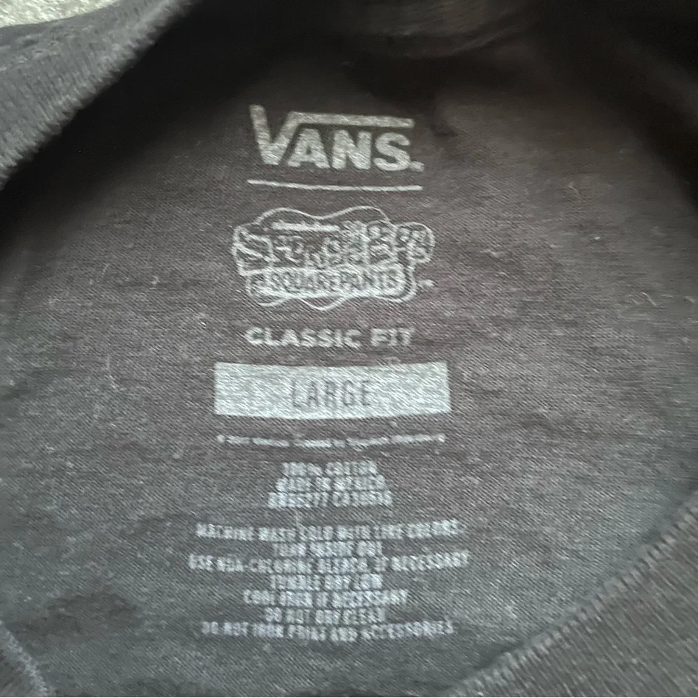 Vans "Off The Wall" SpongeBob SquarePants Black Tee, L - Picture 4 of 8