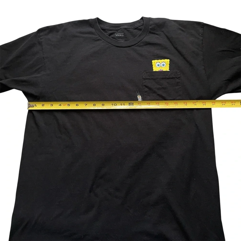 Vans "Off The Wall" SpongeBob SquarePants Black Tee, L - Picture 8 of 8