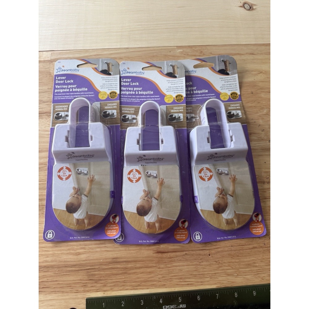 Dreambaby Safety Door Lock‎ L828 Handle Child Lot Of 3 New